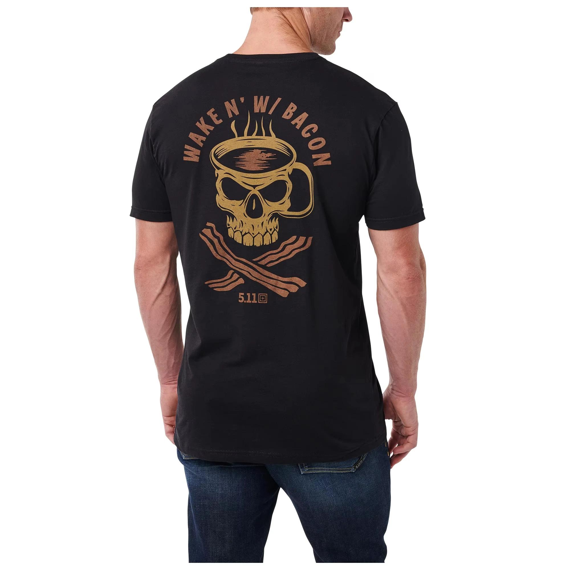 

2025 Высококачественная тактическая мужская футболка USA 5.11 из хлопка с принтом, с круглым вырезом, для фитнеса и тренировок, с круглым вырезом и короткими рукавами XXL