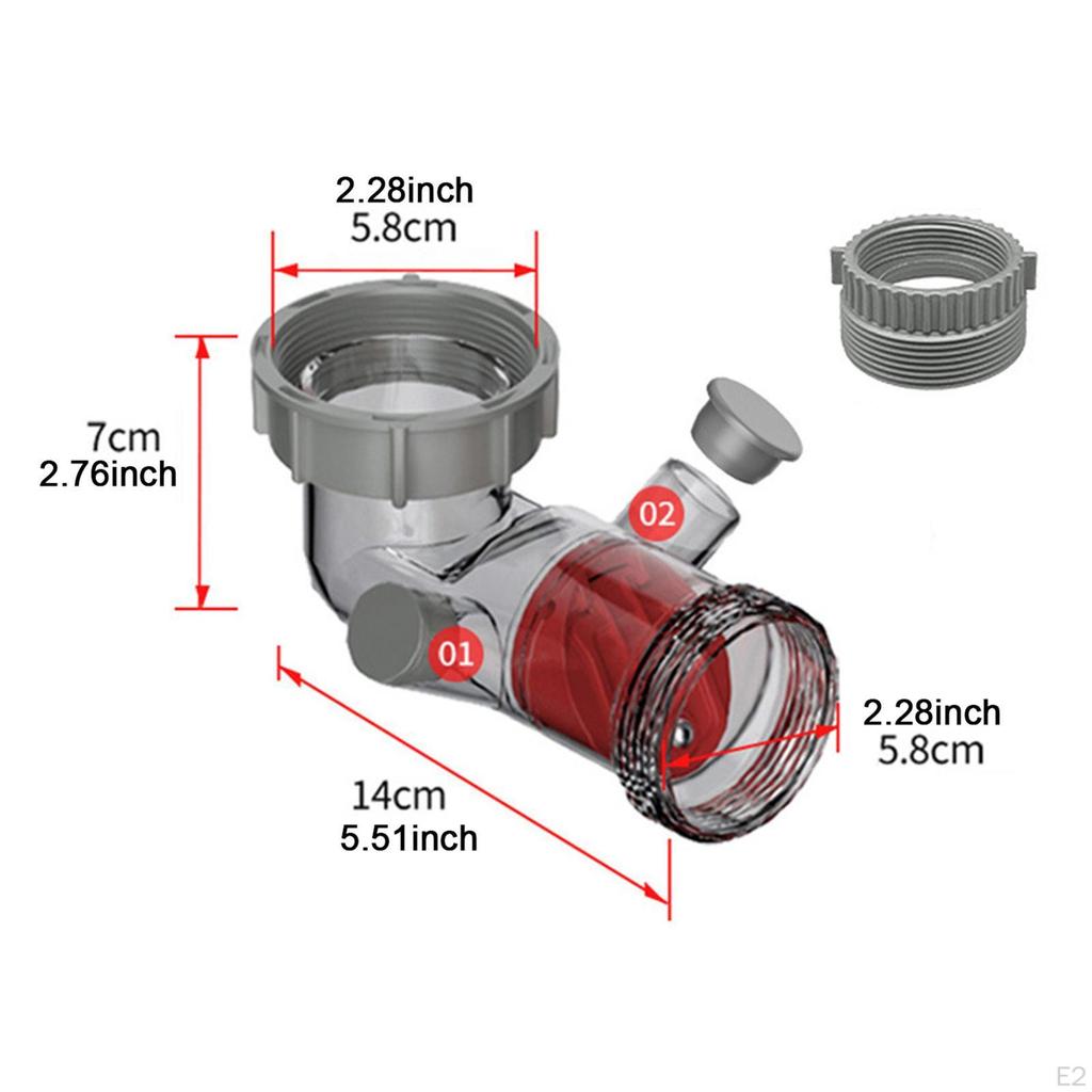Sifon de chiuvetă vizibil îmbunătățit cu dispozitiv anti-refulare, fitinguri pentru tocător de gunoi și 2 preaplinuri