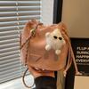 New Niche Design Internet Celebrity Lucky Bag Bag Single Shoulder Crossbody Versatile Foreign Style Trend Bucket Drawstring Chain Bag