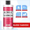 1SET decorative, protective paint, high gloss and high transparency sealing waterproof, heat-resistant and crack-resistant acrylic varnish