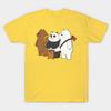 We Bare Bears Art Women T-Shirts Cotton Short Sleeve O Neck Lady Tshirt Clothing Personality Tee