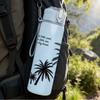 1PC Two Palm Tree Tropical Silhouette Print 750ml Color Plastic Sports Water Bottle Leakproof Flip Straw Lid Suitable for Sports Office Home Use