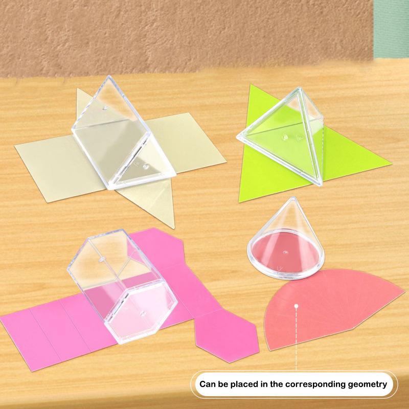 Funy Perspective Geometry Solid Geometry Model Detachable Primary School Teaching Cube Rectangular Prism Teaching Tool