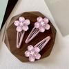 Hair Accessories Sakura Hairpin Pink Sweet Barrettes Lovely Flower Hair Clip  Children