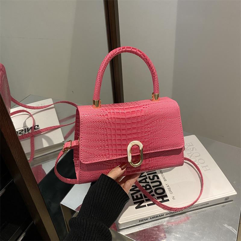 Bags Women's Fashion Niche Textured Small Square Bags Versatile Shoulder Crossbody Bags Handbags