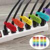 Attaches de câble auto-bloquantes inscriptibles Solutions de gestion de cordons avec mécanisme de verrouillage codé par couleur Organisateur électronique pour la maison et le bureau