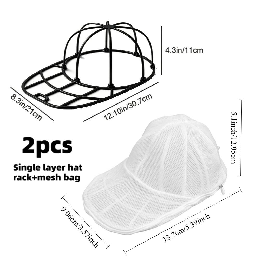 Detachable Anti-Deformation Baseball Cap Washing Bag, Special Hat Protector,Durable Hat Care Gadget Reusable Washing Machines