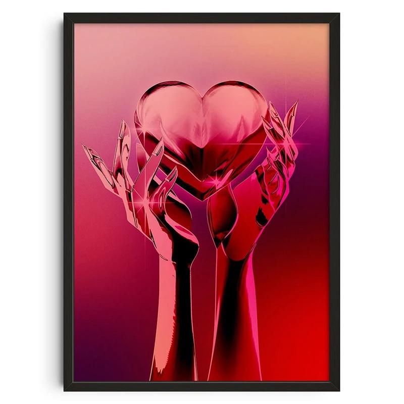 Vintage Abstrakt Füttere deinen Geist Klassische Poster Druck Selbstpflege Wandkunst Leinwandgemälde für Wohnzimmer Schlafzimmer Heimdekor