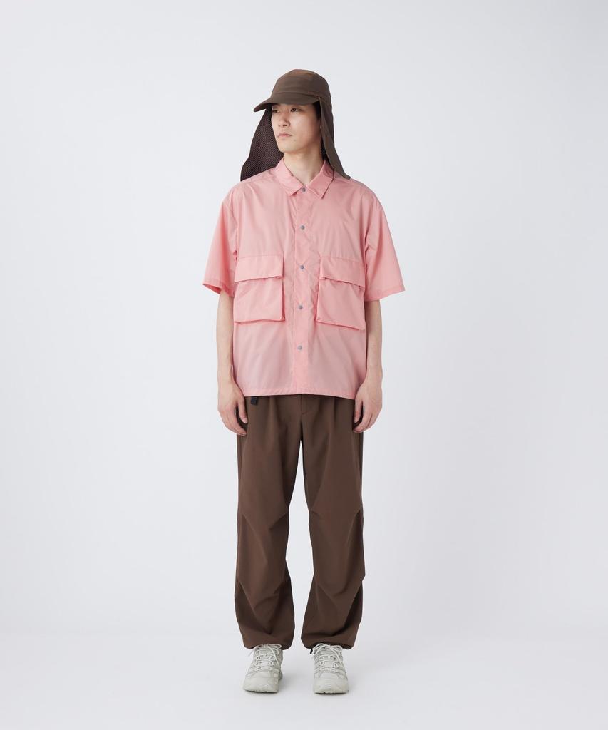 Snow Peak Double Weave Shirt Tops Shirt Short Sleeve PINK S U.L. SH-26SU005 Men's Women's