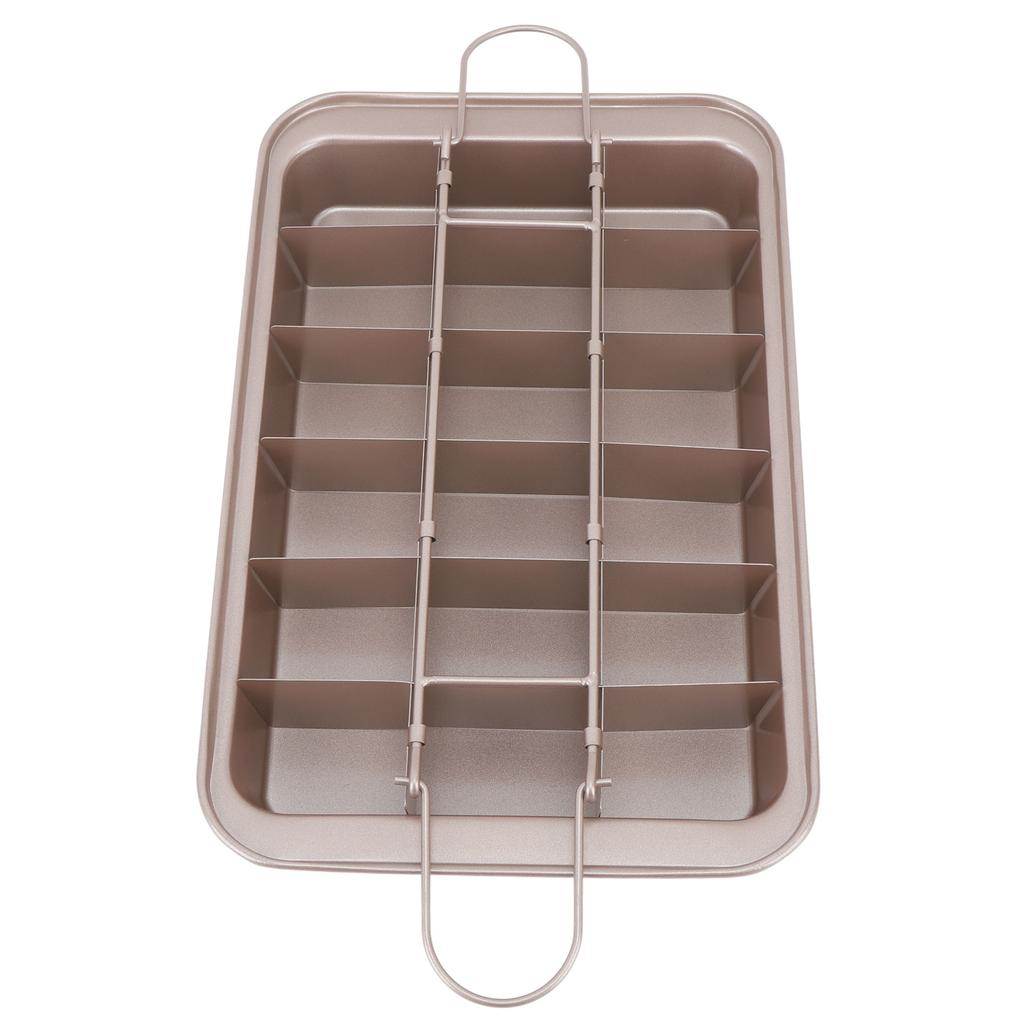 Brownie Baking Tray Sticky Proof Stainless Steel Thickened Solid Base Square Cupcake Bread Baking Mold
