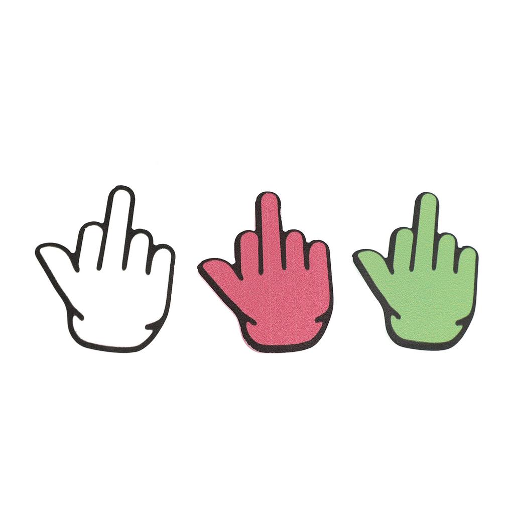 6PCS Suction Cup Middle Finger Sticker Funny Powerful Suction Multipurpose Wear Resistant for Phone 