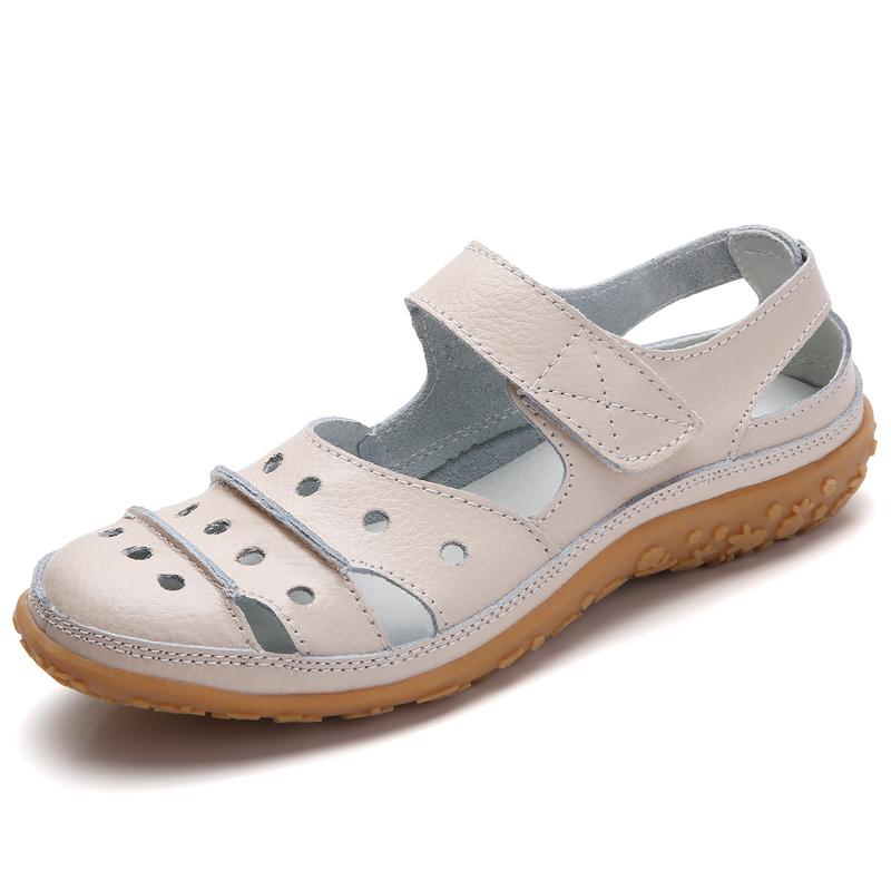 Women Sandals Leather Comfortable Beach Outdoor Women Shoes New Fashion Ladies Casual Outdoor Female Sneakers Large Size 35-42