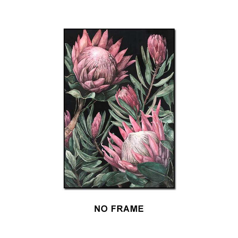 Vintage Animals and Plants Canvas Paintings Flowers Owl Birds Parrot Flamingo Wall Art Poster Pictures Print Living Room Decor