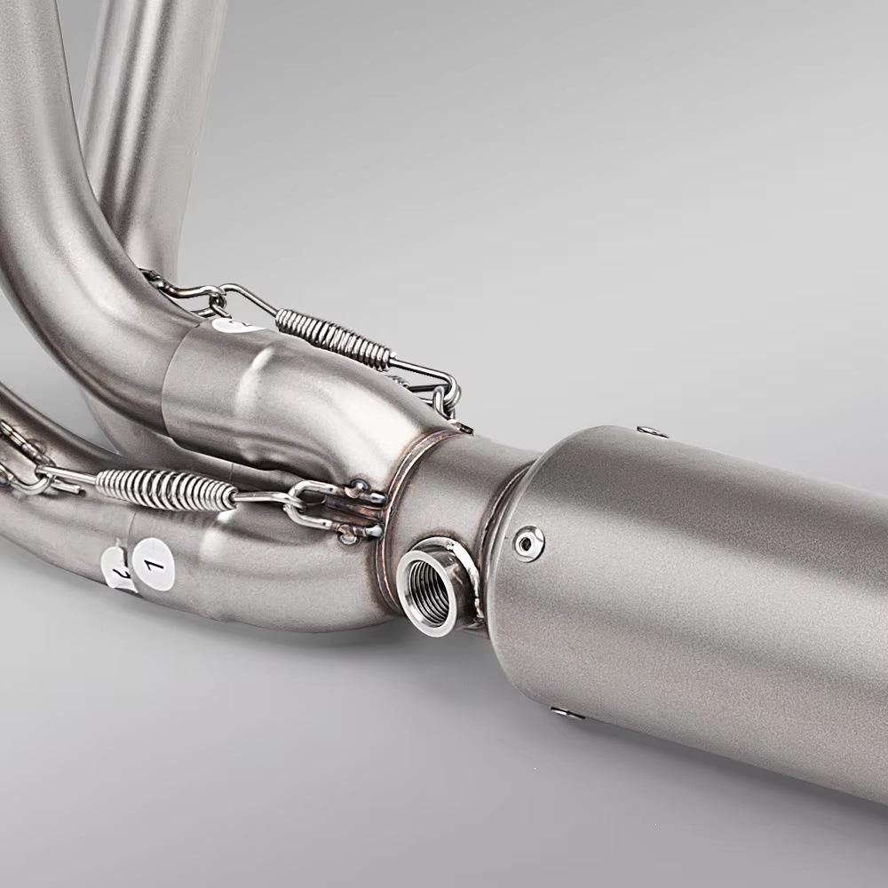 CFMOTO 675SR Stainless Swirl Exhaust Muffler for Easy Installation