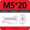 Complete Set of 304 Stainless Steel Countersunk Hex Socket Cap Screws, Flat Head Bolts, and Machine Screws (M2-M10)