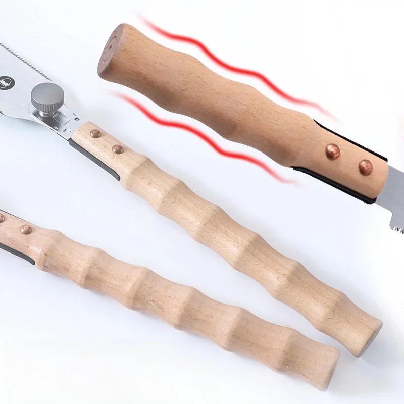 ALLSOME Piła ręczna 13/22 cala Ostrze ze stali SK-5 Elastyczna piła do drewna Ergonomiczny design Beznarzędziowa wymiana ostrza Idealna do obróbki drewna