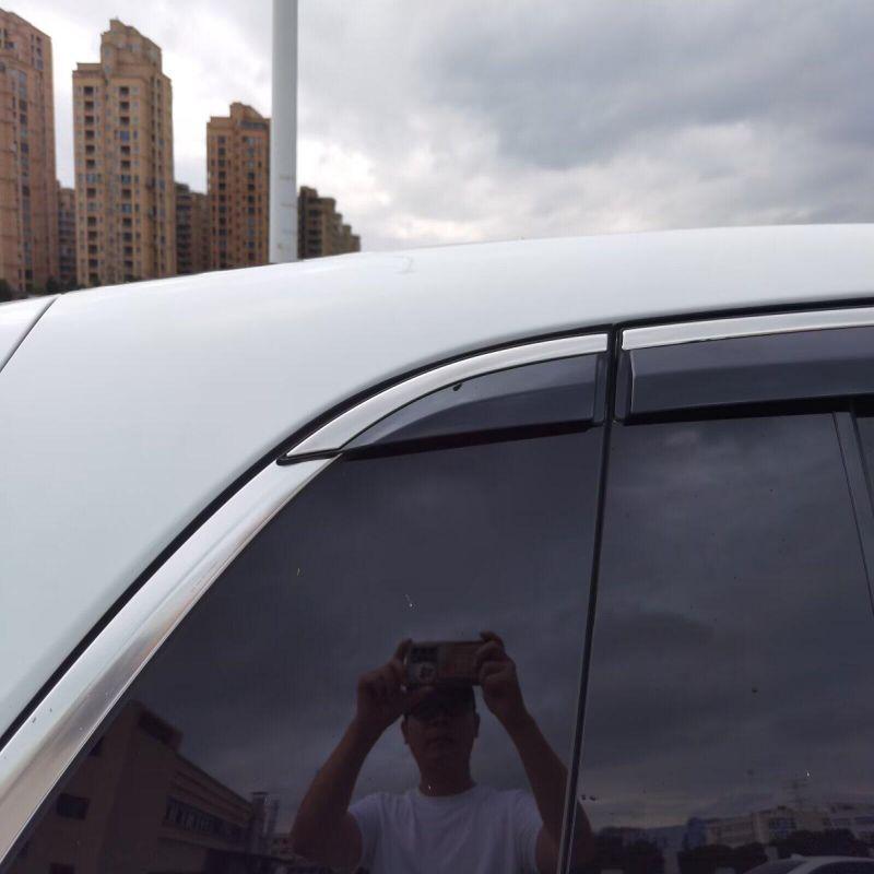 Ideal L7/L8/L9 Rain Guards - 6-Piece Car Window Rain Deflectors & Shield Set