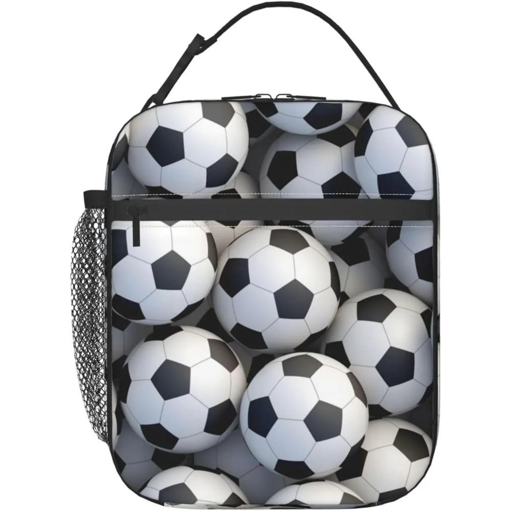 Colorful Cats and Dogs Lunch Bag Reusable Lunch Box Food Tote Container with Side Pocket for Work School Picnic