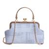Fashion Chain Bag Women's Summer New Fashion Simple Shoulder Shell Bag Casual Plaid Messenger Bag Bag