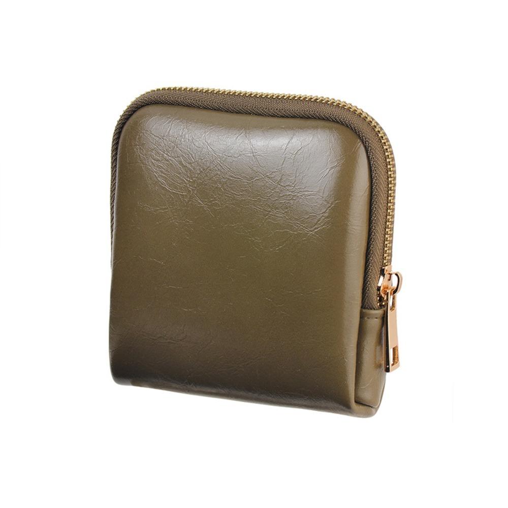 Anti-Scratch Zipper Jewelry Bag PU Women s Wallet Durable Jewelry Storage Bag Bangle зелёный