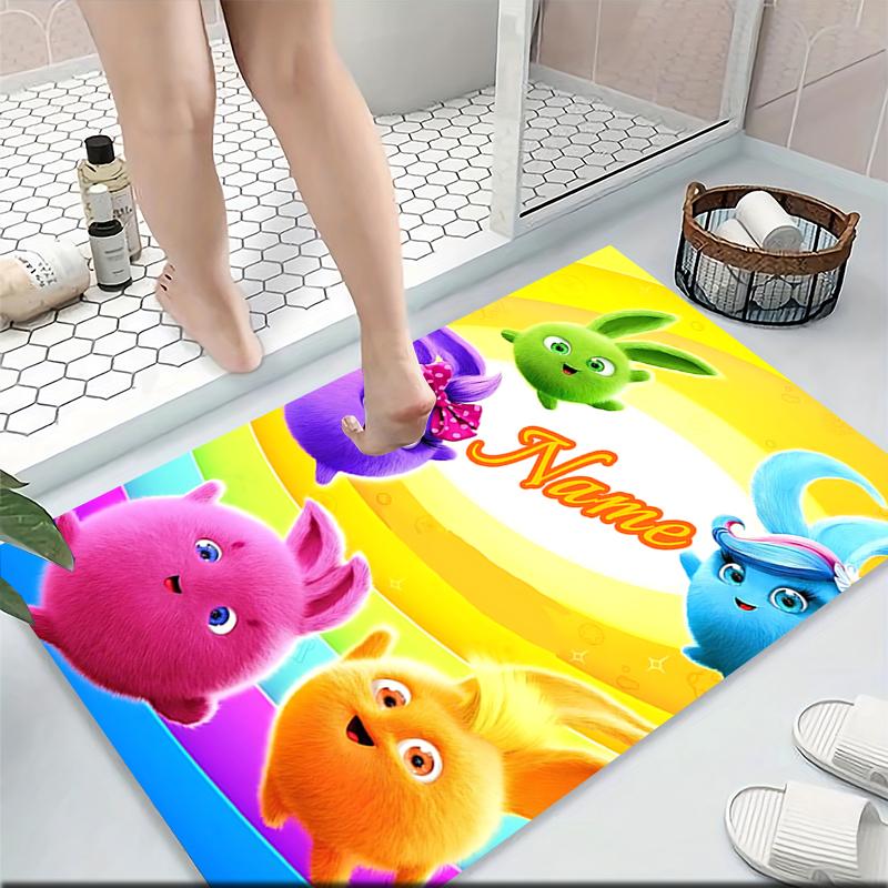 Custom Name "Shark Power: Tralalero Triala" Carpet Rug Customizable Soft Washable Anti-Slip Home Living Room Sofa Mats Personalized Rug. 090994
