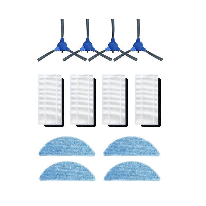 

ABWR-Side Brush Hepa Filter Mop Rag Side Brush For Cecotec Conga 2290 Ultra Robot Vacuum Spare