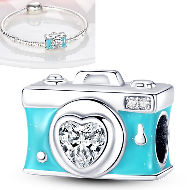 Neuer 925er Silber Kaktus Kleeblatt Anhänger Frühlingsgrüne Serie Perlenanhänger Für Original Perlenarmband DIY Schmuck