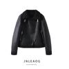 Jnleaog Autumn New Women Clothes Western Style French Style Fashion Fur Integrated Leather Jacket 8741267 800