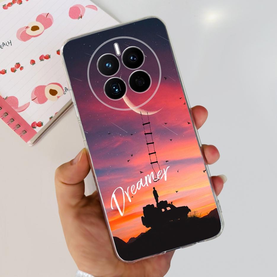 For Huawei Mate 50 Pro Case Stylish Butterfly Flowers Soft Slim Fundas Phone Case For Huawei Mate 50 Mate50 Pro Back Cover Coque