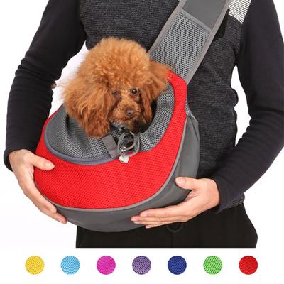 Sac de Transport pour Chiot S/L Maille Oxford Sac à Bandoulière pour Chien Unique Pochette Confort Sac à Bandoulière Voyage Extérieur Echarpe pour Animaux de Compagnie Sac à Main Sac Cabas Pochette