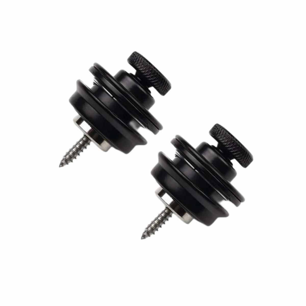 

Замки для гитарных ремней с плоской круглой головкой, тяжелые металлические кнопки, защитный ремешок с пуговицами, 2/4 шт. чёрный