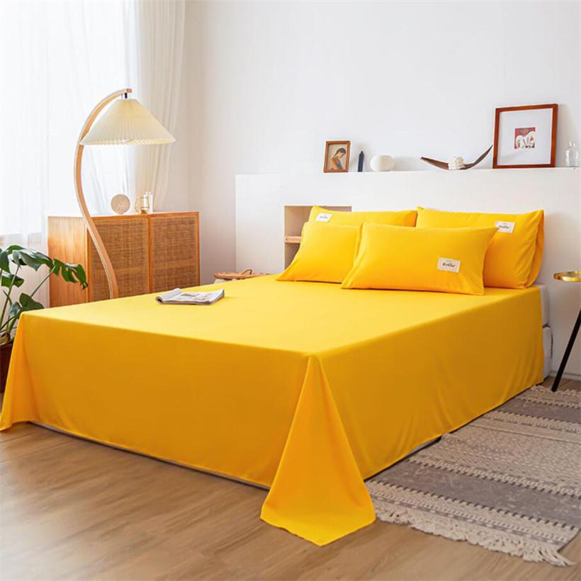 

Простыня из стираного хлопка, однотонное покрывало на кровать, односпальная, двуспальная, простыня размера «queen-size», постельное белье, мягкое покрывало (Наволочка можно заказать) Only 2pcs Pillowcase