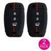 2X Silicone Car Key Fob Cover Case Holder Keychain For Hyundai Tucson Sonata Venue Accent Santa Fe Cruz Nexo Kona Elantra Gt I30