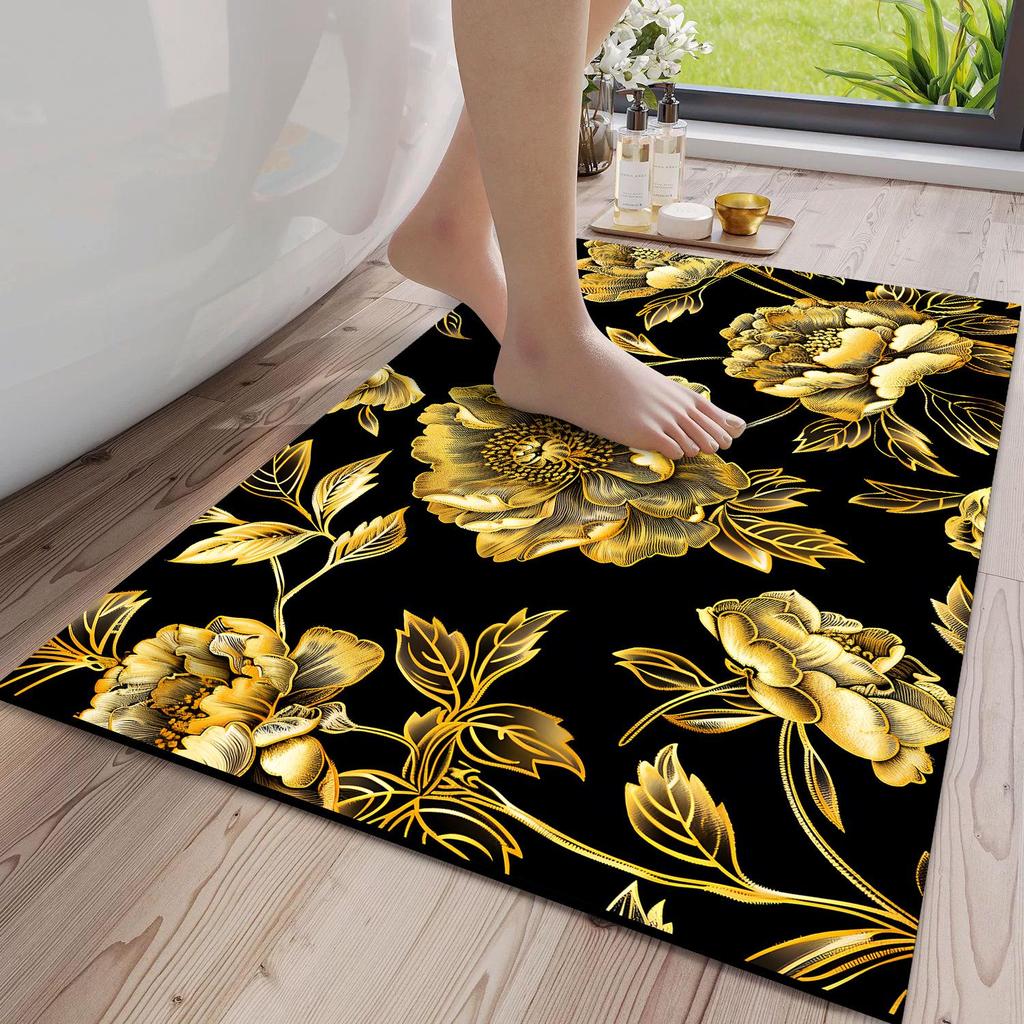 3D Quick-Dry Non-Slip Diatom Mud Bathroom Mat