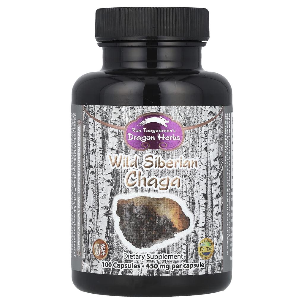 Wild Siberian Chaga™, 450Mg, 100 Capsules