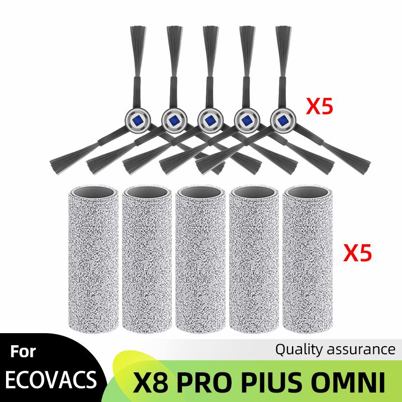 

Підходить для Ecovacs X8 Pro Omni Аксесуари Основна бічна щітка Фільтр Hepa Ганчірка Мішок для пилу Запчастини для заміни
