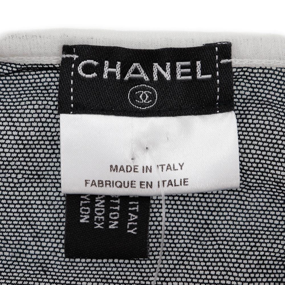 Chanel No Sleeve Tank Top P30617V13551 07P Black Cotton Women Used