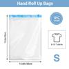 5 Packs Roll-up Storage Bags, Travel Compression Bags Reusable Space Saver Bags Vacuum Storage Bags for Clothes Organizer