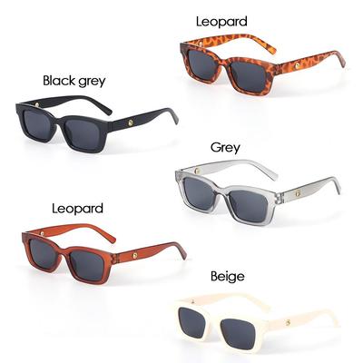 Lunettes de soleil rétro à monture et verres teintés Lunettes de soleil pour femmes Lunettes rectangulaires Lunettes de soleil pour femmes