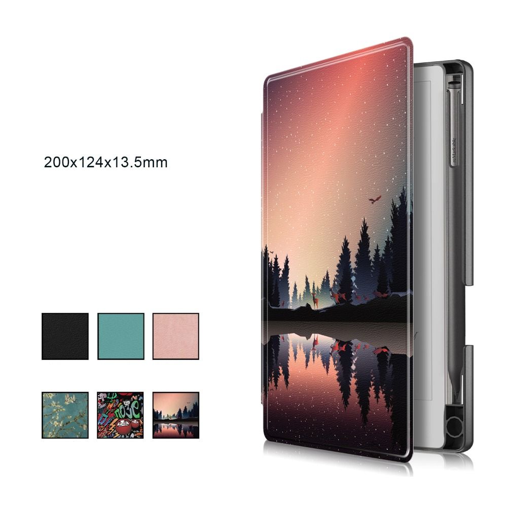 Auto Wake/Sleep 7.3 Inch Case with Pen Slot Anti-fall Folio Cover Shockproof Waterproof for reMarkable Paper Pro Move