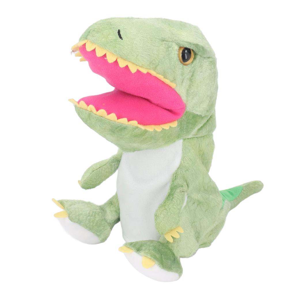 11.8in Plush Dinosaur Hand Toy Movable Mouth Soft Dinosaur Animal Hand Toy for Children Adults