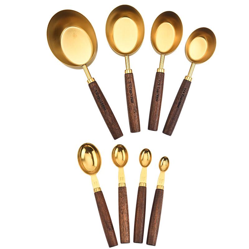 

Abay Walnut & Stainless Steel Baking Measuring Spoon Set