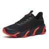 Anta Cushioning Breathable Lightweight Abrasion Resistant Low top Running Shoes Men's Black Orange 112245523-1