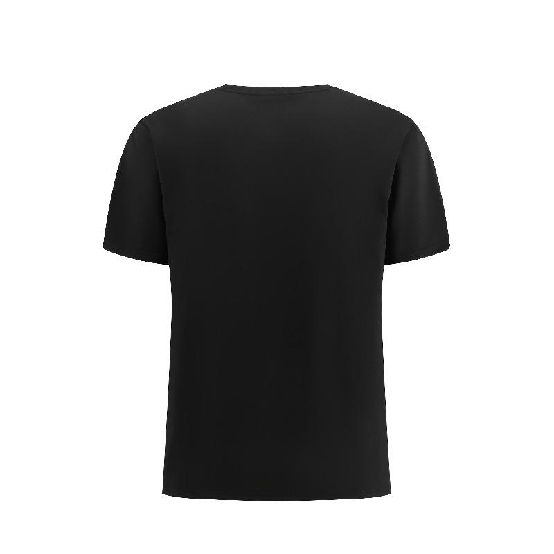 European Size Super Daddy Print T-Shirt, Short Sleeve Crew Neck Casual Top, Spring/Summer, Men's