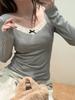 Slimming Plush Long-Sleeve T-Shirt for Curvy Girls: Cozy Autumn/Winter Layer