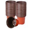 100pcs 10cm Seeding Nursery Pot Soft Plant Nursery Pots Flowerpot Plastic Grow Box Home Garden Planting Accessories