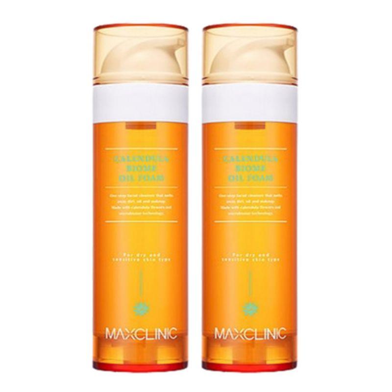 Maxclinic Calendula Biome Oil Foam Soothing Hydrating Cleansing Foam Face Wash for Sensitive Skin 110g 2pcs