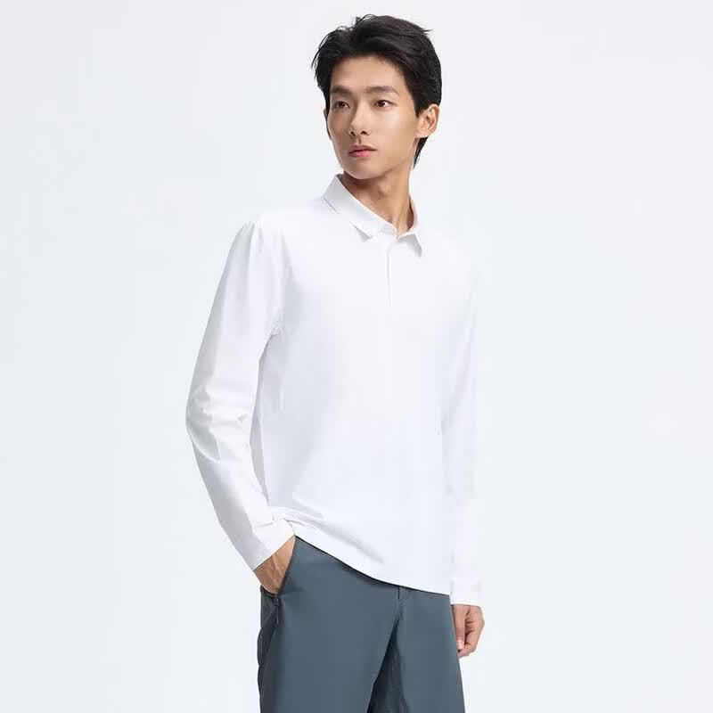 Tuoluzhe Men's Long-Sleeved Sports Polo Shirt XDP610086