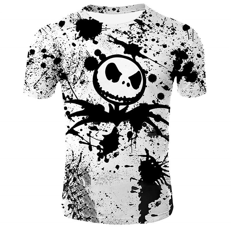 Unisex Boys Girls' 3D Skull T shirt Short Sleeve 3D Print Summer Spring Fashion Cool Kids 3-12 Years Outdoor Daily Regular Fit
