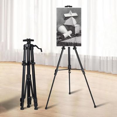 Painting Triangle Easel Hand-cranked Model Adjustable Height Adjustable Lifting Rod Easel